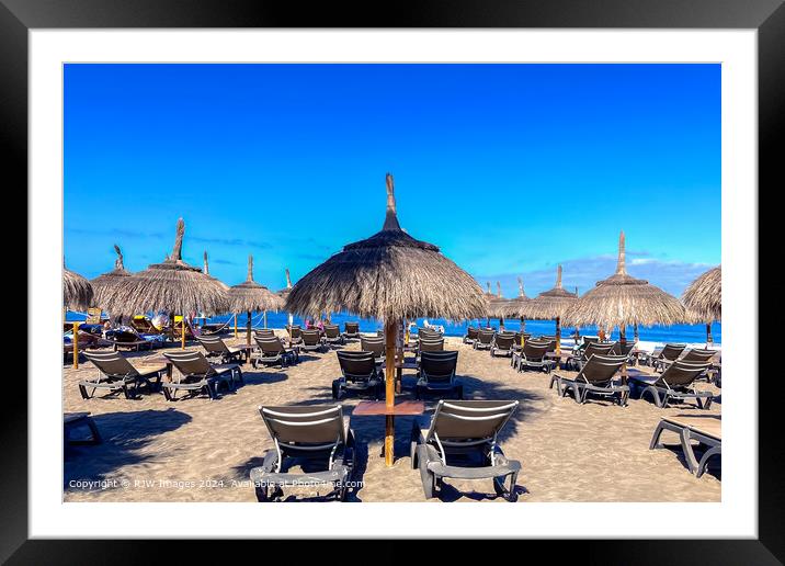 Tenerife Adeje Playa De Fanabe Framed Mounted Print by RJW Images