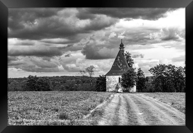 Old church in field. Framed Print by Sergey Fedoskin
