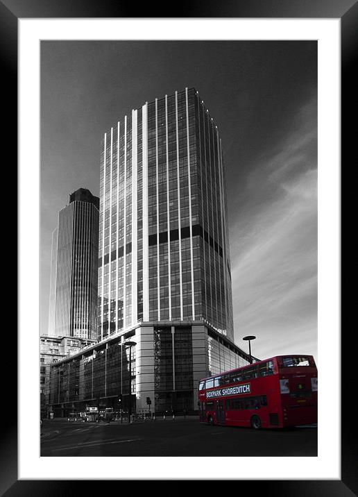 99 Bishopsgate London Framed Mounted Print by David French