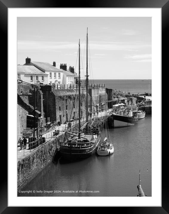 Charlestown Port Framed Mounted Print by kelly Draper