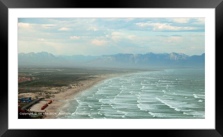 Muizenberg Beach South Africa Framed Mounted Print by Gö Vān