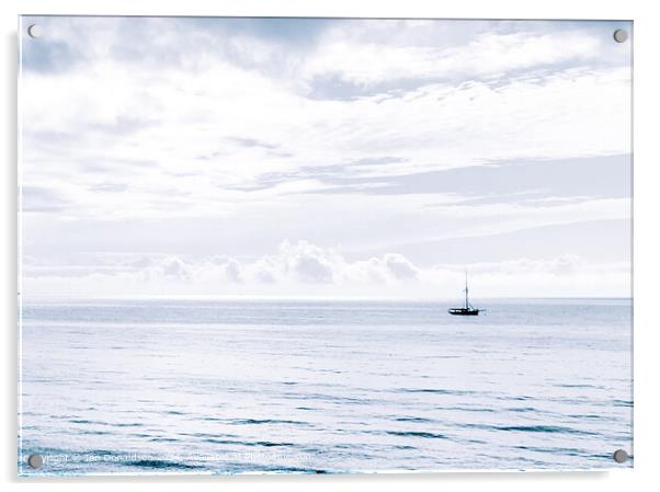 Nautical Solitude Cornwall Acrylic by Ian Donaldson