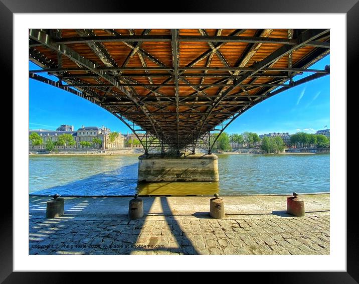Seine River Paris Framed Mounted Print by Philip Teale