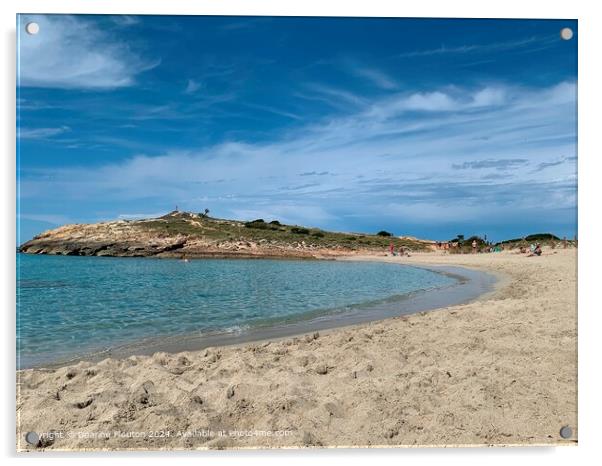 Atalis Menorca Sand and Sea Acrylic by Deanne Flouton