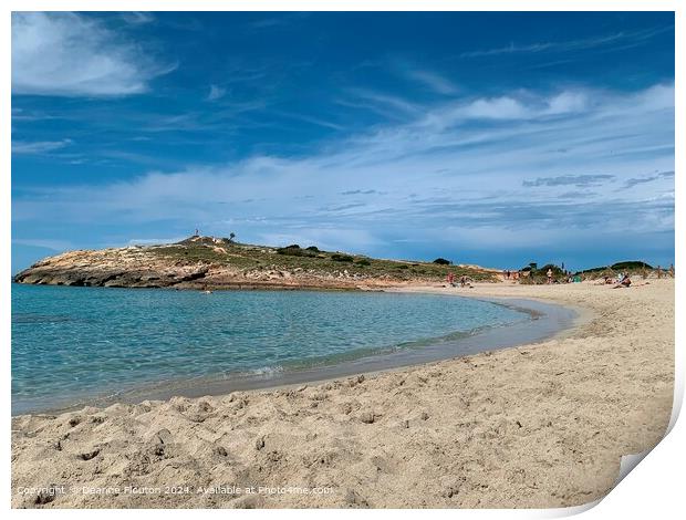 Atalis Menorca Sand and Sea Print by Deanne Flouton
