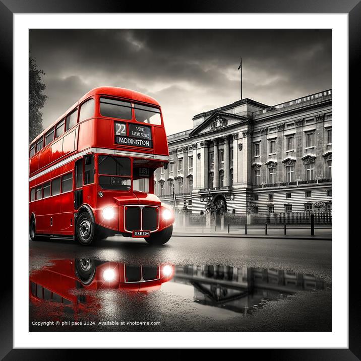 London's Timeless Journey Framed Mounted Print by phil pace