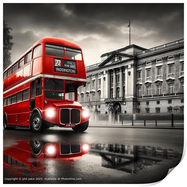 London's Timeless Journey Print by phil pace