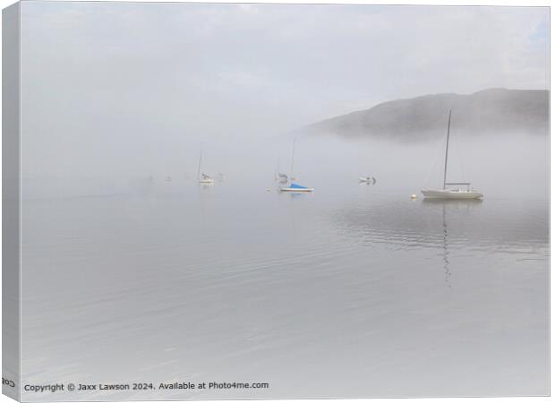 Misty Loch Linnhe Morning Canvas Print by Jaxx Lawson