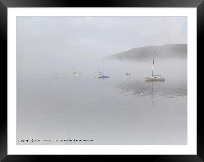 Misty Loch Linnhe Morning Framed Mounted Print by Jaxx Lawson