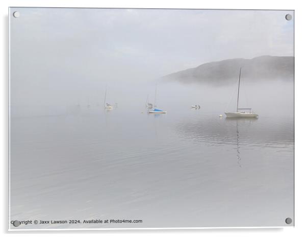 Misty Loch Linnhe Morning Acrylic by Jaxx Lawson