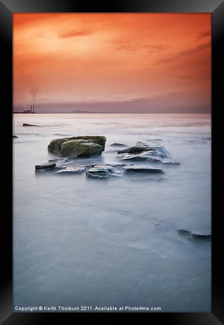 Seton Sands Sunset Framed Print by Keith Thorburn EFIAP/b