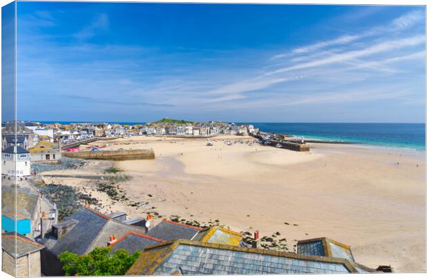 St Ives Cornwall Canvas Print by Alison Chambers