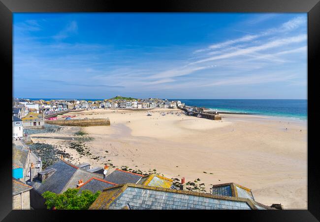 St Ives Cornwall Framed Print by Alison Chambers