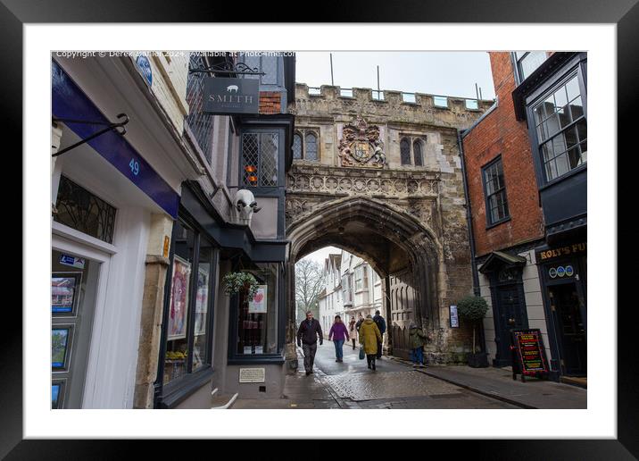 High Street Archway Cathedral Framed Mounted Print by Derek Daniel