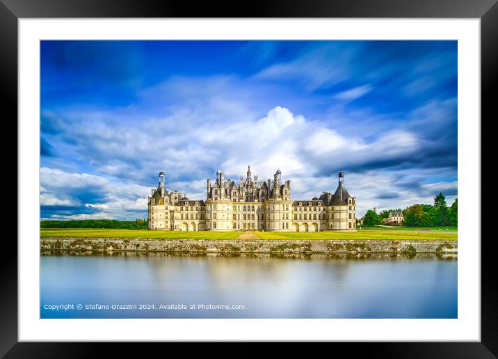 Chateau de Chambord, France Framed Mounted Print by Stefano Orazzini
