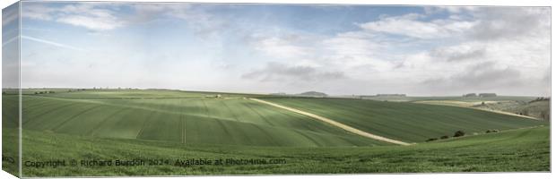 Burdale Panorama Canvas Print by Richard Burdon