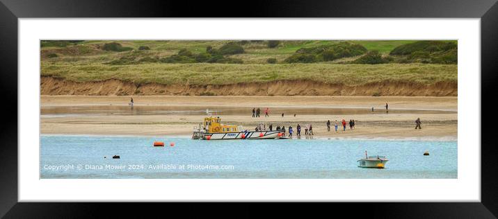 Padstow Rock Ferry Framed Mounted Print by Diana Mower