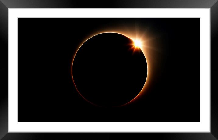 Solar Eclipse Alignment Phenomenon Framed Mounted Print by Guido Parmiggiani