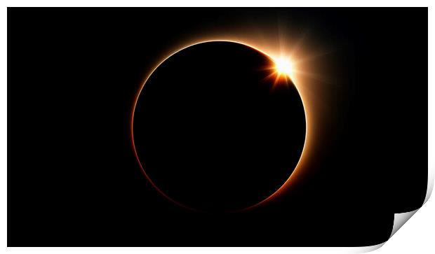 Solar Eclipse Alignment Phenomenon Print by Guido Parmiggiani