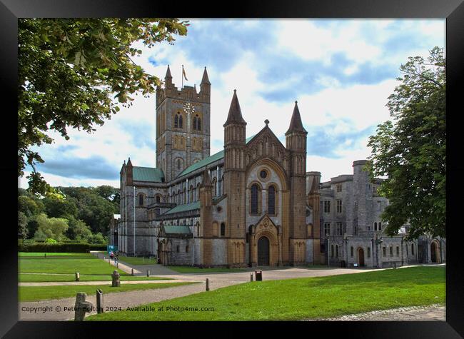 Buckfast Abbey Architecture Detail Framed Print by Peter Bolton