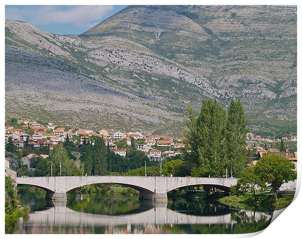 TREBINJE OLD BRIDGE Print by radoslav rundic