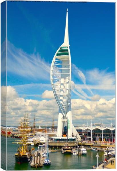 Spinnaker Tower Portsmouth May 2024 Canvas Print by Mark Chesters