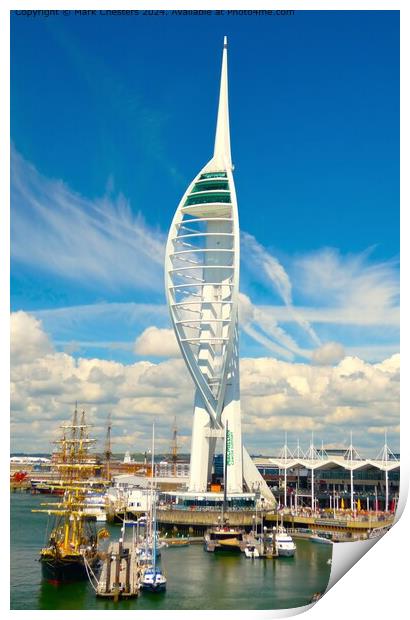 Spinnaker Tower Portsmouth May 2024 Print by Mark Chesters