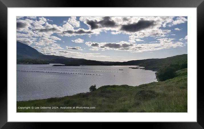 Loch Gleann Dubh 1 Framed Mounted Print by Lee Osborne