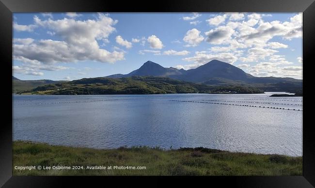 Loch Gleann Dubh 2 Framed Print by Lee Osborne