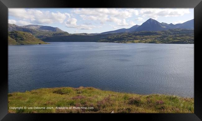 Loch Gleann Dubh 4 Framed Print by Lee Osborne