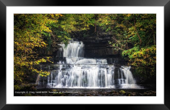 Cotter Force Waterfall  Framed Mounted Print by Craig Yates