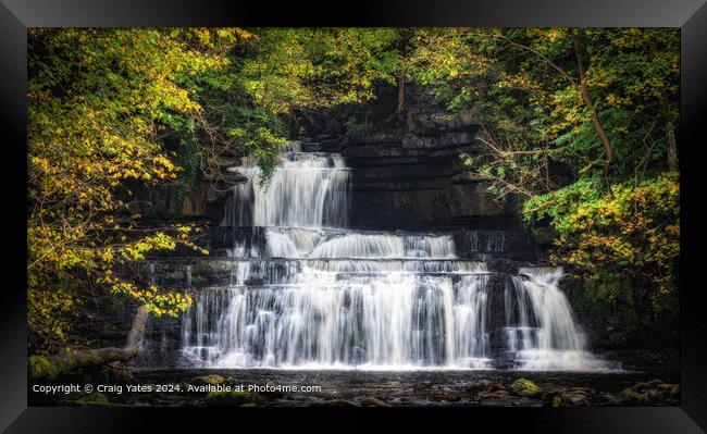 Cotter Force Waterfall  Framed Print by Craig Yates