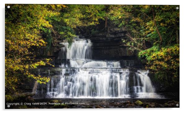 Cotter Force Waterfall  Acrylic by Craig Yates