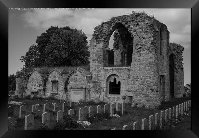 Kinloss Abbey Ruin  Framed Print by Tom McPherson