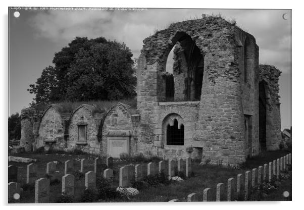 Kinloss Abbey Ruin  Acrylic by Tom McPherson