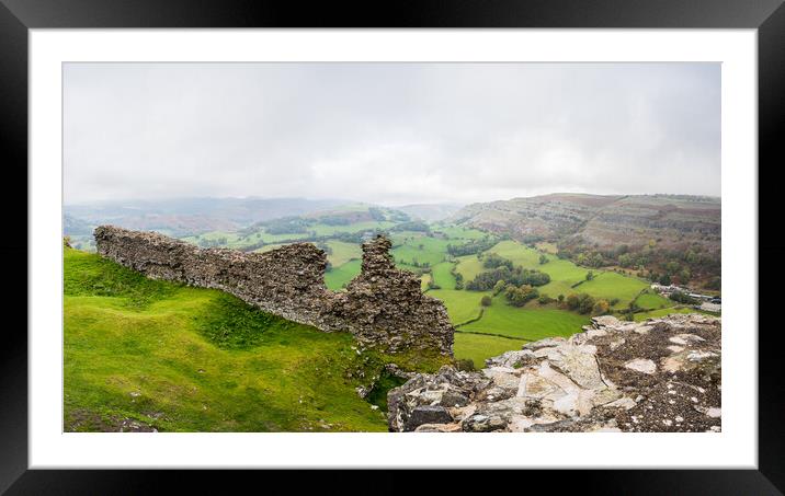 Dinas Bran Castle Landscape Framed Mounted Print by Jason Wells