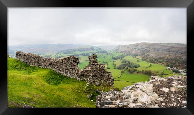 Dinas Bran Castle Landscape Framed Print by Jason Wells