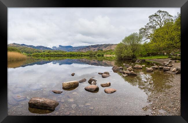 Langdale Valley Elterwater Reflection Framed Print by Jason Wells