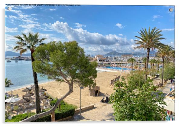 Puerto de Pollensa Marina  Acrylic by Jim Jones