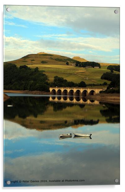 Hope Valley Bridge Reflection Acrylic by Davies P