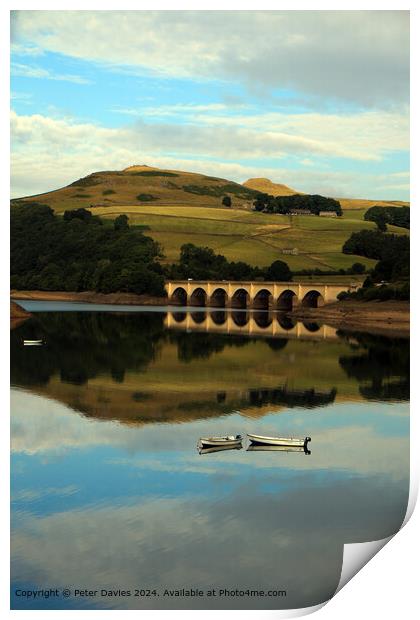 Hope Valley Bridge Reflection Print by Davies P