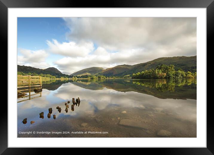Reflection in Grasmere  Framed Mounted Print by Ironbridge Images