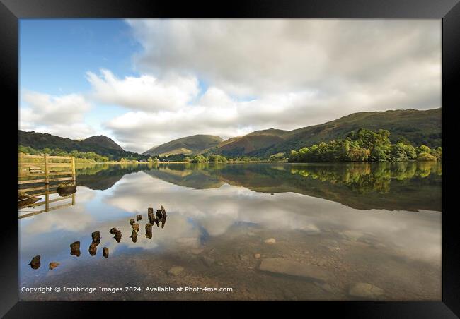 Reflection in Grasmere  Framed Print by Ironbridge Images