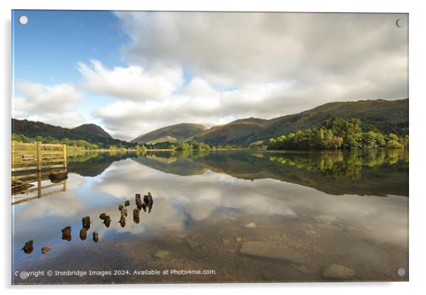 Reflection in Grasmere  Acrylic by Ironbridge Images