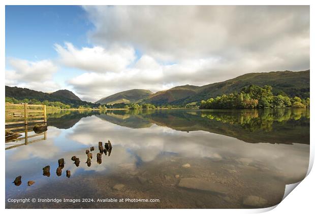 Reflection in Grasmere  Print by Ironbridge Images