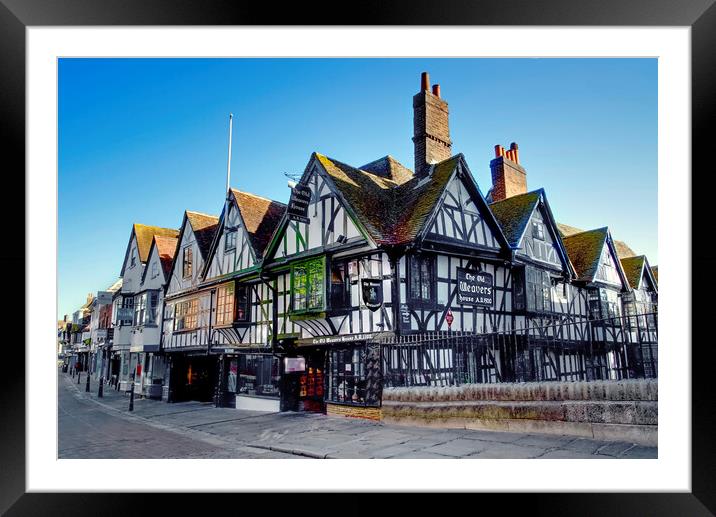 Canterbury Weavers House Framed Mounted Print by Alison Chambers