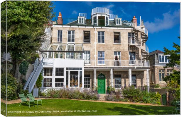Hauteville House, home of Victor Hugo, Guernsey Canvas Print by Angus McComiskey
