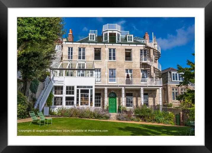 Hauteville House, home of Victor Hugo, Guernsey Framed Mounted Print by Angus McComiskey
