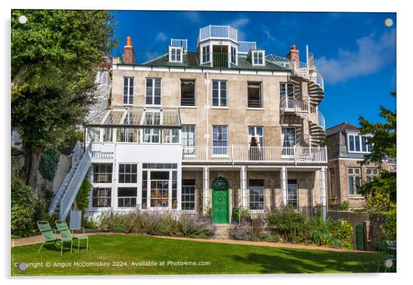 Hauteville House, home of Victor Hugo, Guernsey Acrylic by Angus McComiskey
