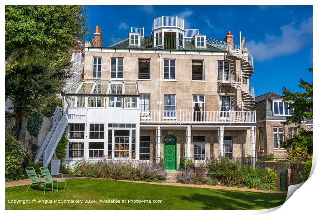 Hauteville House, home of Victor Hugo, Guernsey Print by Angus McComiskey